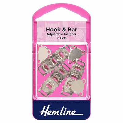 H432 Hook and Bar: Nickel - Adjustable 
